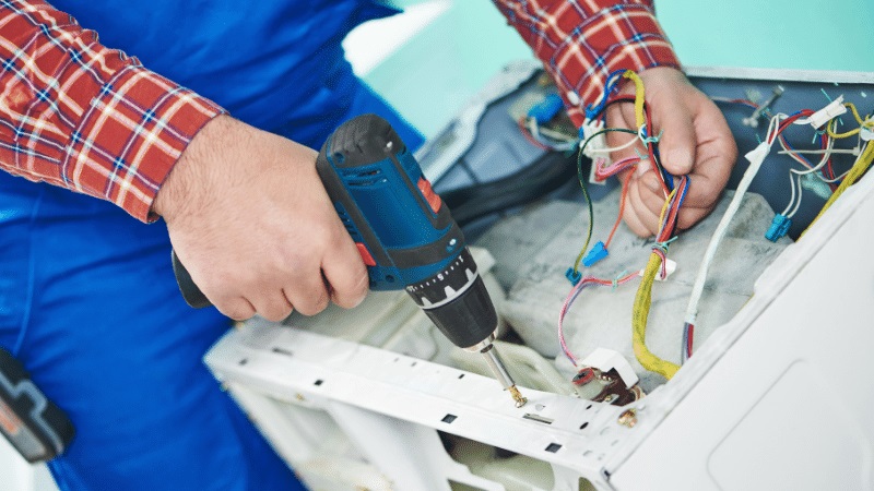 Keçiören Carrier Carrier çamaşır makinesi kart tamiri – Su almama arızası orijinal parça ile giderildi. - Teknik servis örneği